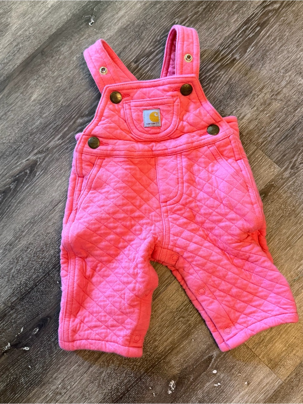 Carhartt Kids Hot Pink Quilted Overalls